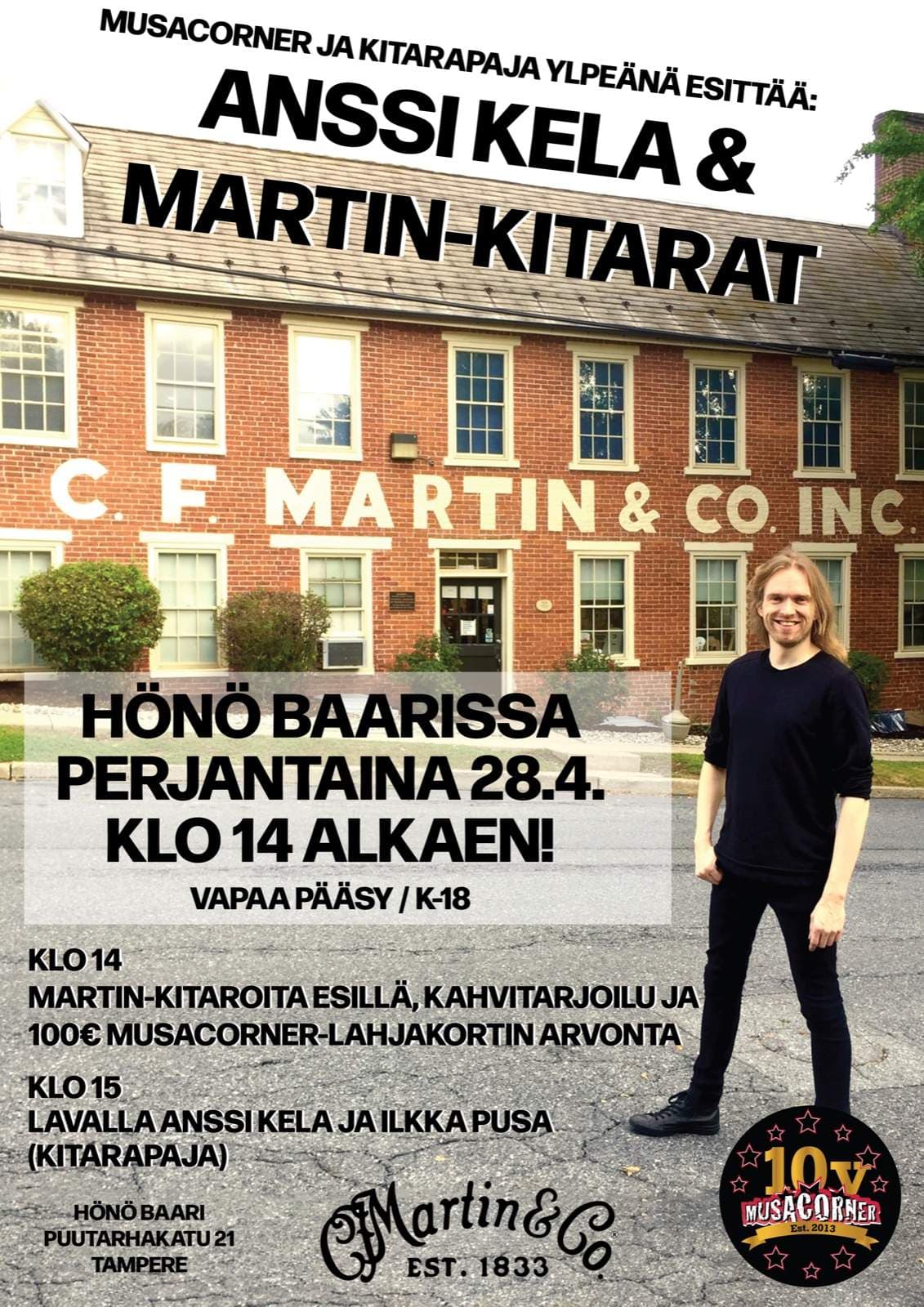 Musacornerin kitaratapahtuman juliste